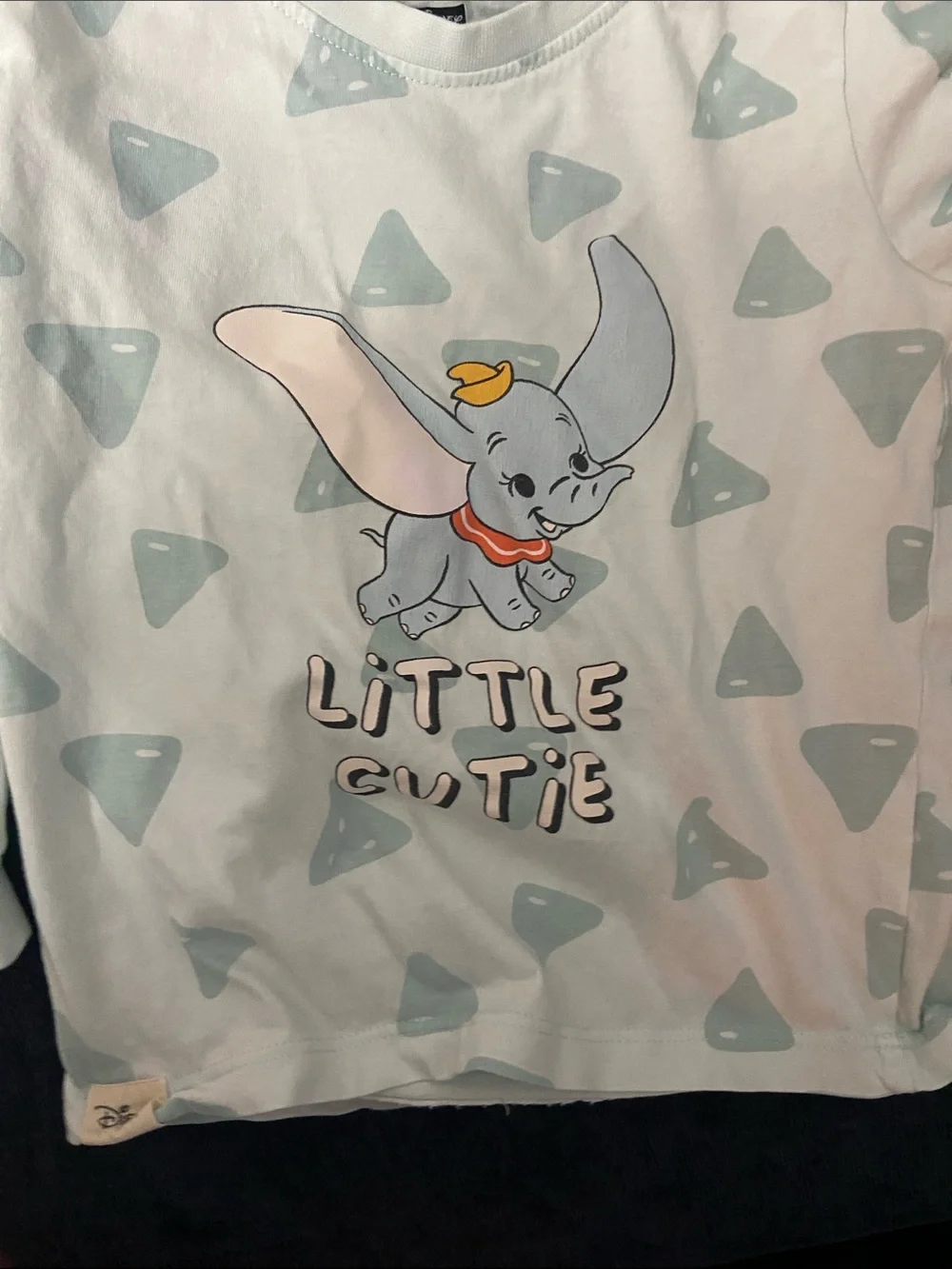 Disney Dumbo Light Blue Tee. Little Cutie